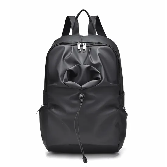 Men′s Leather Film Waterproof Material Leisure Business Backpack
