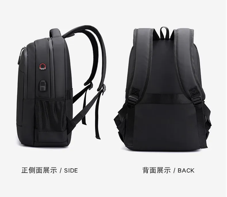 Mens 15.6-Inch Computer Backpack Splash Proof Large Capacity Backpack