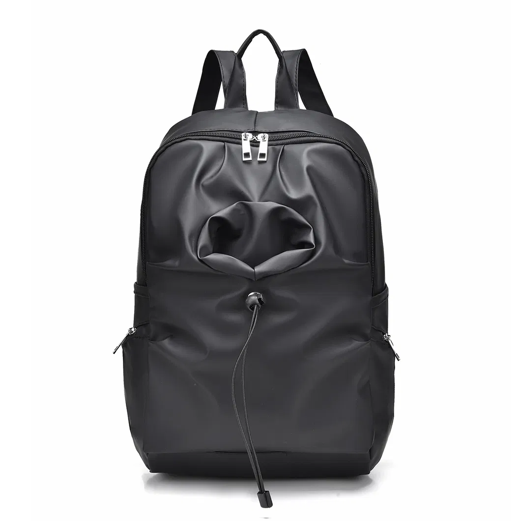 Men&prime;s Leather Film Waterproof Material Leisure Business Backpack