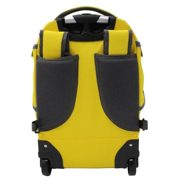 Large Capacity Backpack Rolling Backpack Waterproof Carry-on Trolley Suitcase Compact Business Backpack with Wheels