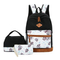 New Casual Backpack Three Piece Set with Large Capacity Student Backpack
