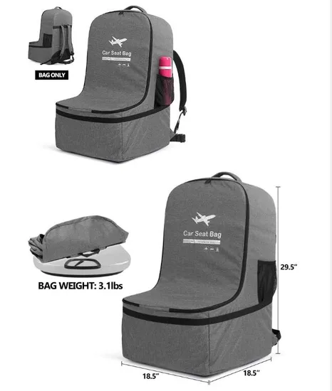 Lightweight Car Kids Baby Padded Seat Travel Car Seat Travel Bag