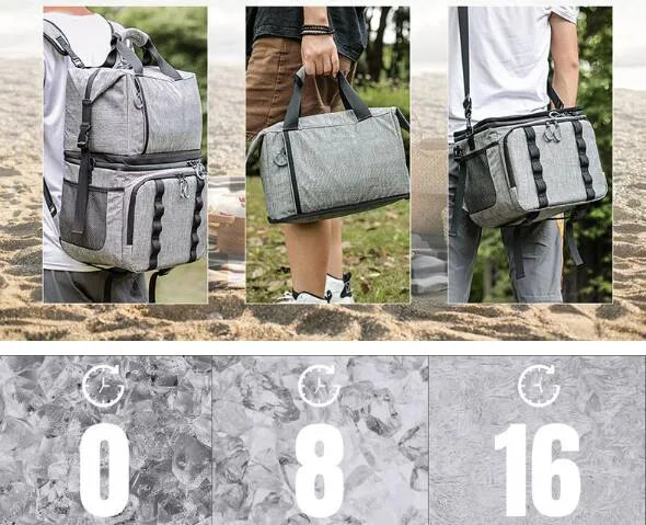 Waterproof 600d Polyester Soft Cooler Bag Backpack Fabric Leakproof
