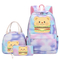 Butter Bear Student Children′s Backpack Handbag Pencil Case 3-Pieces Set