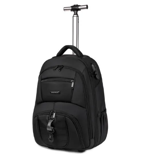 Travel Laptop Backpacks with Wheels Men 17 Inch Trolley Business Backpack Suitcase for Travel