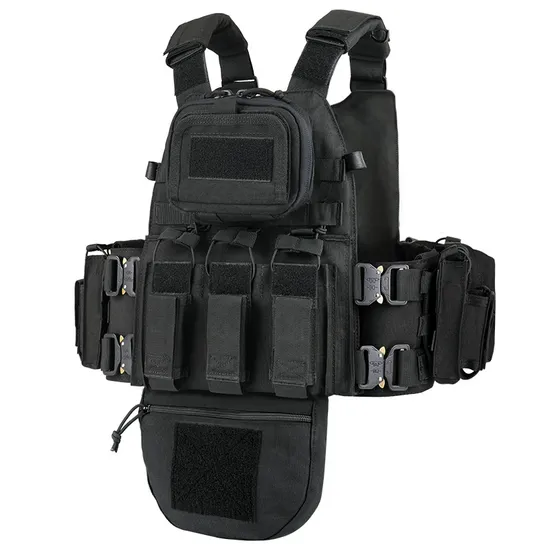 Multi Functional Fully Protective Tactical Molle Metal Buckle Quick Release Outdoor Camouflage Tactical Vest Bag