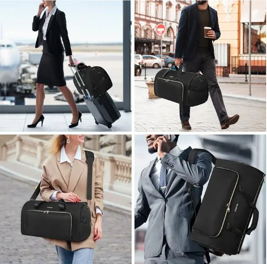 Business Travel Duffle Custom Logo Foldable Suit Cover Garment Bag