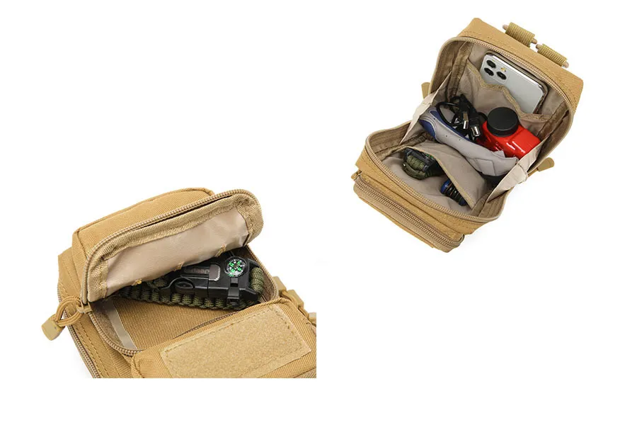 Multi Functional Sports Waist Bag Tactical Cycling Camouflage Oxford Cloth Mobile Phone Bag