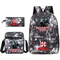 Cartoon Custom Design Backpack Student Pencil Case Single Shoulder Bag Backpack Three Piece Set