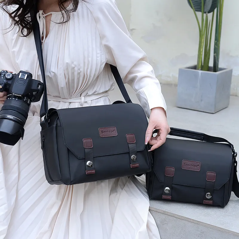 Single Shoulder Crossbody Outdoor Travel Camera Bag Wear-Resistant Lightweight DSLR Mirrorless Digital Waterproof Bag