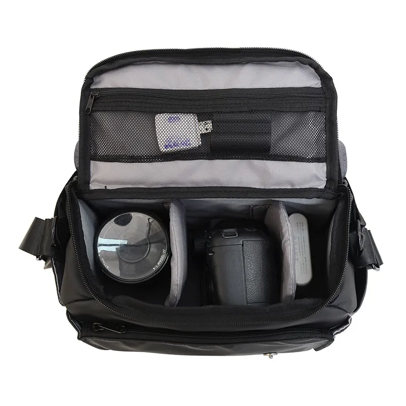 Single Shoulder Crossbody Outdoor Travel Camera Bag Wear-Resistant Lightweight DSLR Mirrorless Digital Waterproof Bag