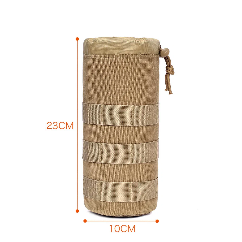 Water Cup Cover Camouflage Tactics Lightweight Molle System Waist Hanging Large Water Bottle Bag