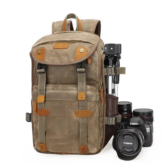 Customized Leisure Shoulder Photography Bag Vintage Waterproof Inner Bag Triangle Stand DSLR Digital Micro Single Camera Bag