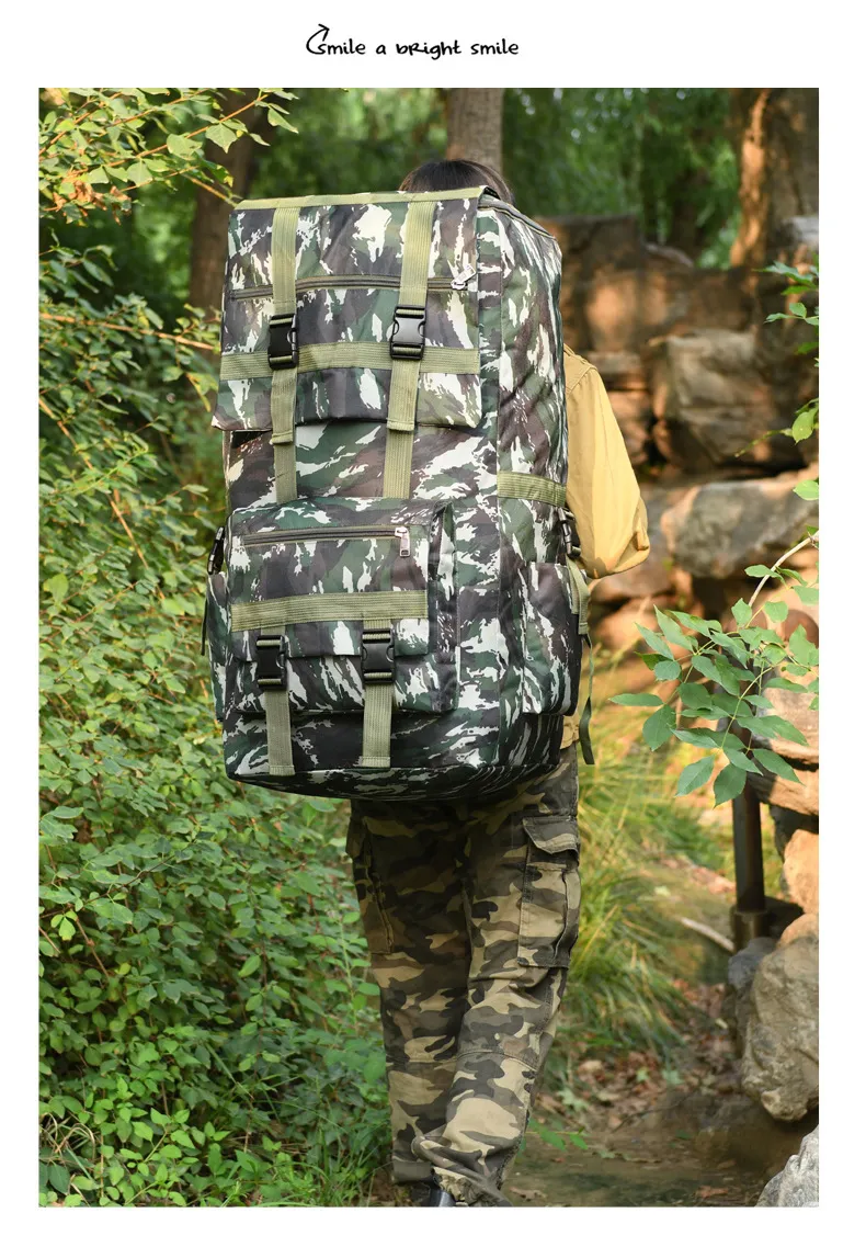 Outdoor Camping Camo Backpack Multi Functional Sketching Outdoor Storage Backpack