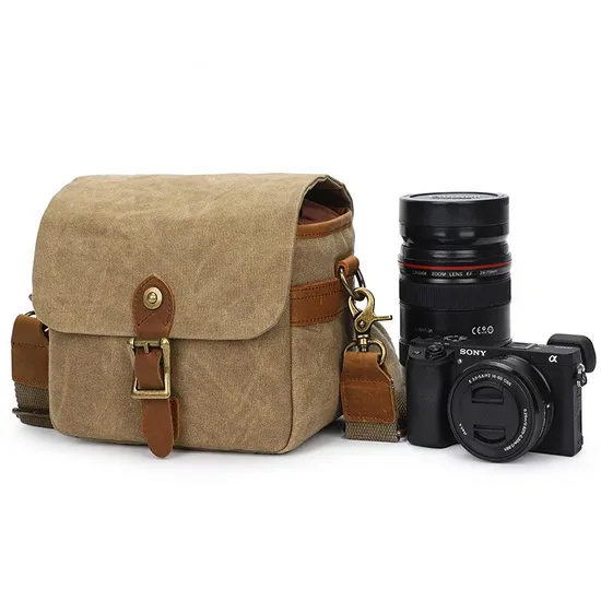 Cotton Canvas SLR Photography Bag Micro Single Camera Bag Waterproof Single Shoulder Camera Bag