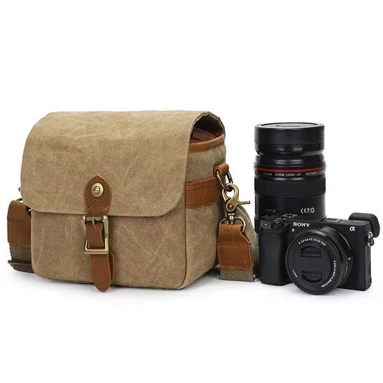 Cotton Canvas SLR Photography Bag Micro Single Camera Bag Waterproof Single Shoulder Camera Bag