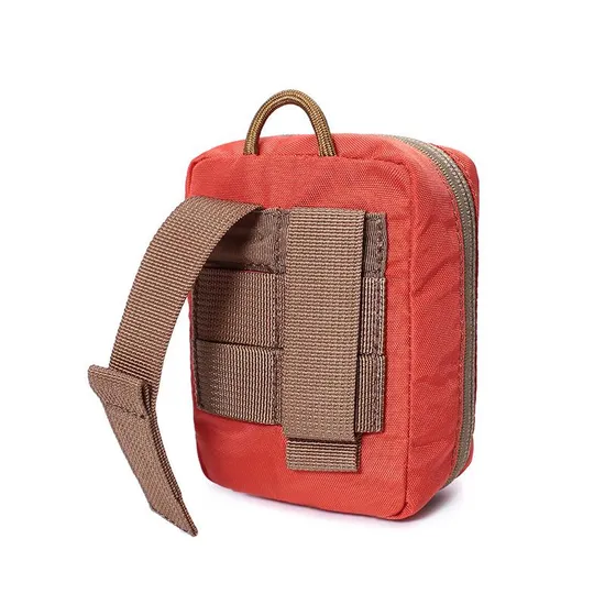 500d Nylon Outdoor Small Medical Emergency Storage Bag Molle Tactical Waist Hanging Bag Kit