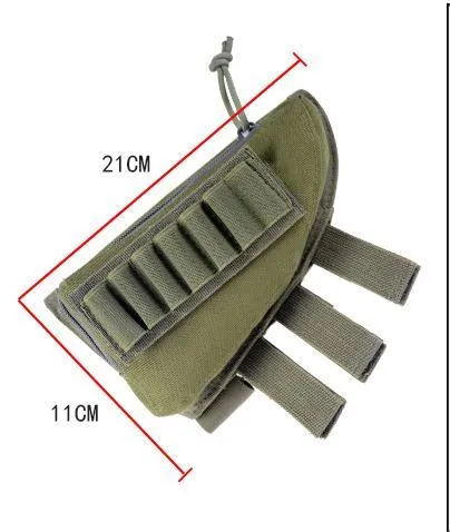 Double Layer 7+7 Confucius Magazine Bag Set Camouflage Outdoor Hunting Multifunctional Tactical Cheek Rest Cover Bullet Bag
