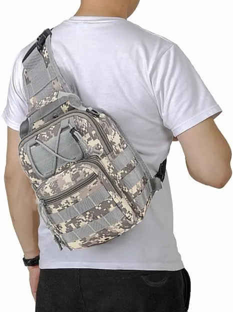 Tactical Small Chest Bag Outdoor Sports Single Shoulder Skew Cross Cycling Bag Multi Functional Handheld Chest Bag