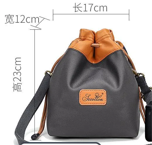 Retro Waterproof SLR Storage Bag with Wear-Resistant Sealing Inside Photography Lens Manufacturer Camera Bags