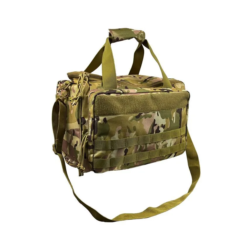 600d Tactical Gun Bag Outdoor Anti Splash Handbag Sports One Shoulder Multifunctional Camouflage Storage Bag