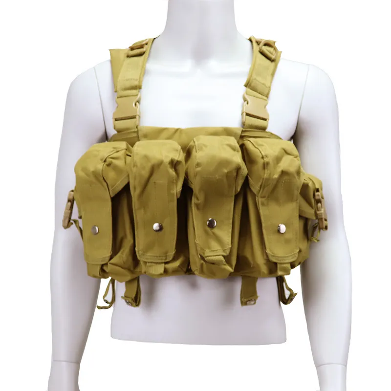 Ak Belly Bag Tactical Vest Field Camo Combat Vest Molle Multi Functional Vest Tactical Equipment