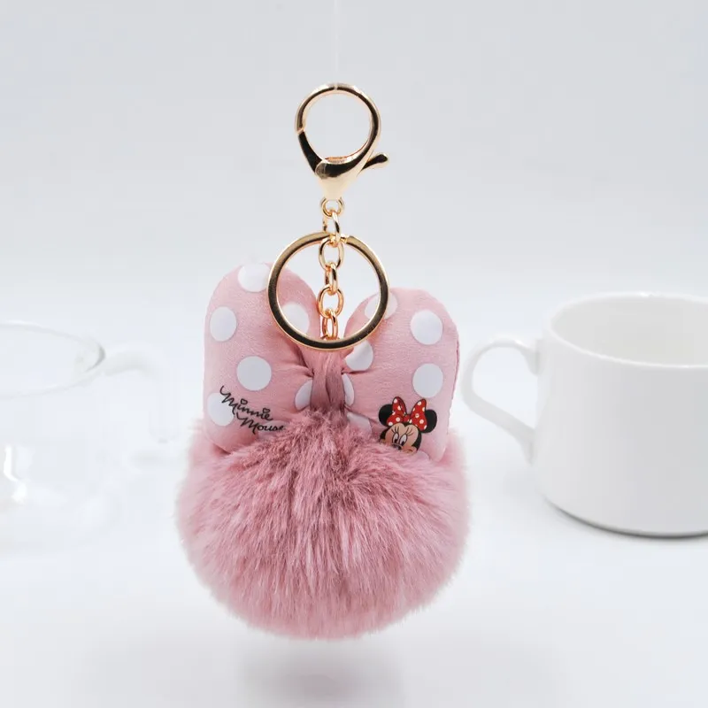New Color Rex Rabbit Leopard Bow Bag Keychain Fashion Plush Car Hanging Manufacturers