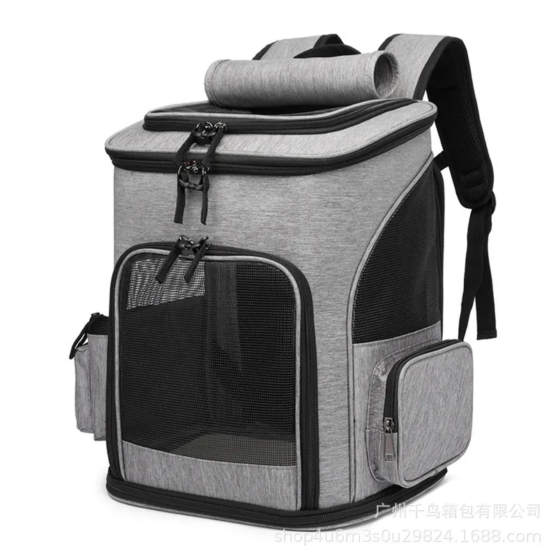 Custom Logo Pet Bag Carrier Foldable Carrying Portable Mesh Carrier Pet Bag Backpack