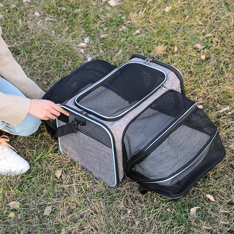 Breathable Portable Pet Carrier Bag Pet Carriers Dog with Extended Space for Cat Carrier Bag