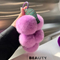 Creative Fruit Keyring Faux Rex Rabbit Fur Grape Pendant Cute Bag Accessories Key Chain