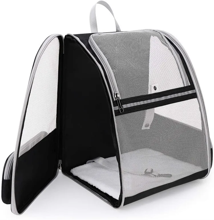 Expandable Pet Carrier Backpack for Cats Dogs and Small Animals Portable Pet Travel Carrier Bag