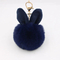 Hot Fluffy Girly POM POM Keyring with Ear Round Shaped Fur Ball Mini Plush Keychain