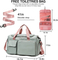 Outdoor Sports Waterproof Custom Print Large Capacity Duffel Bag with Shoe Compartment Custom Gym Bag