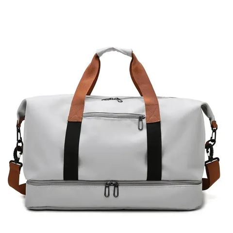 Waterproof Sports Dry Wet Separation Ladies Duffel Bag Weekend Gym Capacity Color Nylon Duffel Bag
