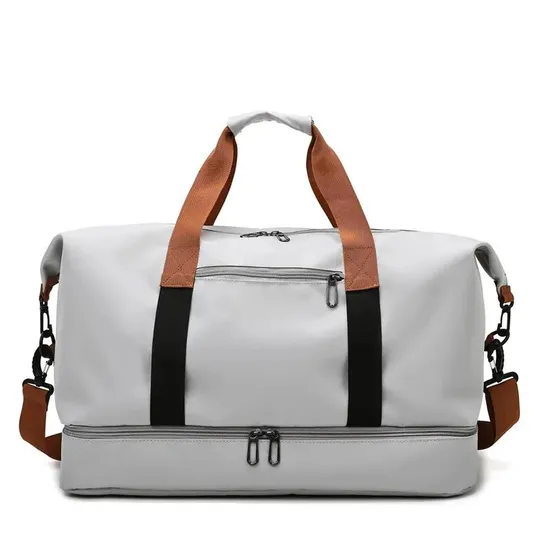 Waterproof Sports Dry Wet Separation Ladies Duffel Bag Weekend Gym Capacity Color Nylon Duffel Bag