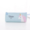 Creative Stationery Cartoon Cute PU Leather Unicorn Pencil Bag