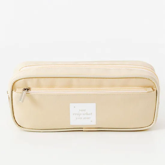 Factory Wholesale Large Capacity Pen Case Zippers Pen Bag Office Stationery Bag Pencil Case