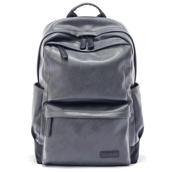 Fashion Bag Big-Capacity Travel Business PU Laptop Man Backpack Bag