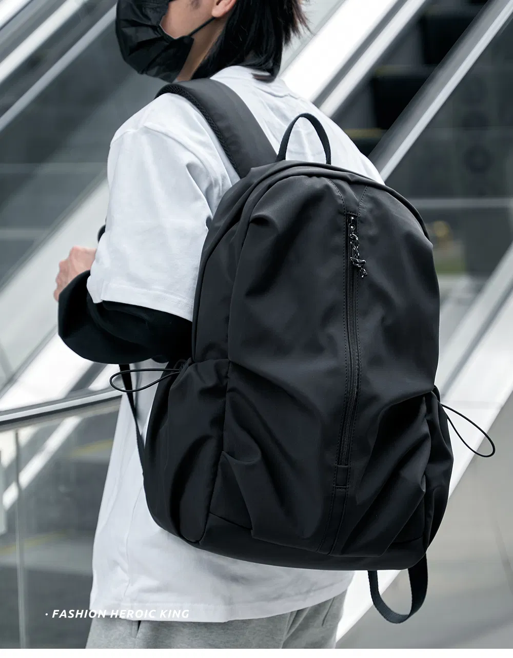 Custom Logo Casual Anti-Theft Waterproof Backpack PVC Lined Mochila Escolar for School Laptop Business Bags