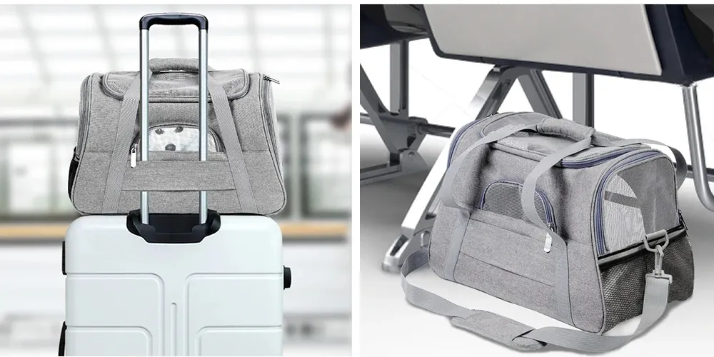 Pet Carrier Bag Hot Sale High Quality Durable Expandable Airline Approved Cat Bag Pet Cages Carrier for Travel