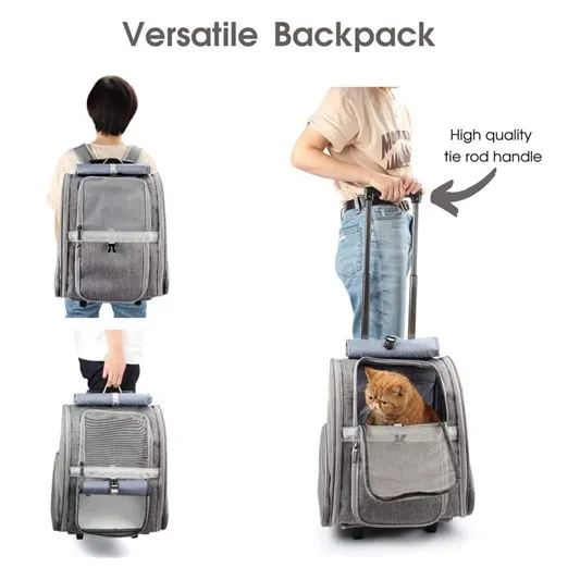 Factory Custom Wholesale Hight Quality Pet Backpack Carrier Oxford Mochila Cat Backpack for Travelling Strolling Outdoor
