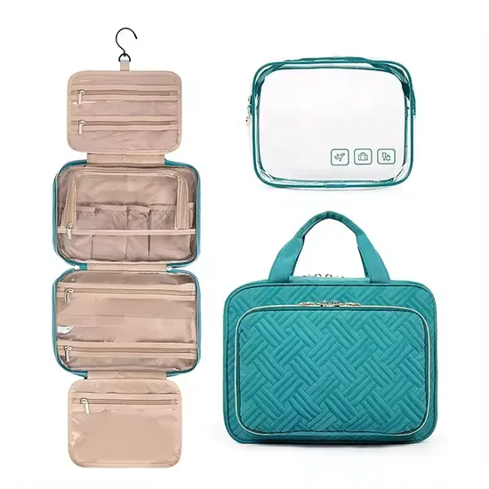 Custom Toiletry Bag Hanging Travel Organizer Transparent Cosmetic Bag