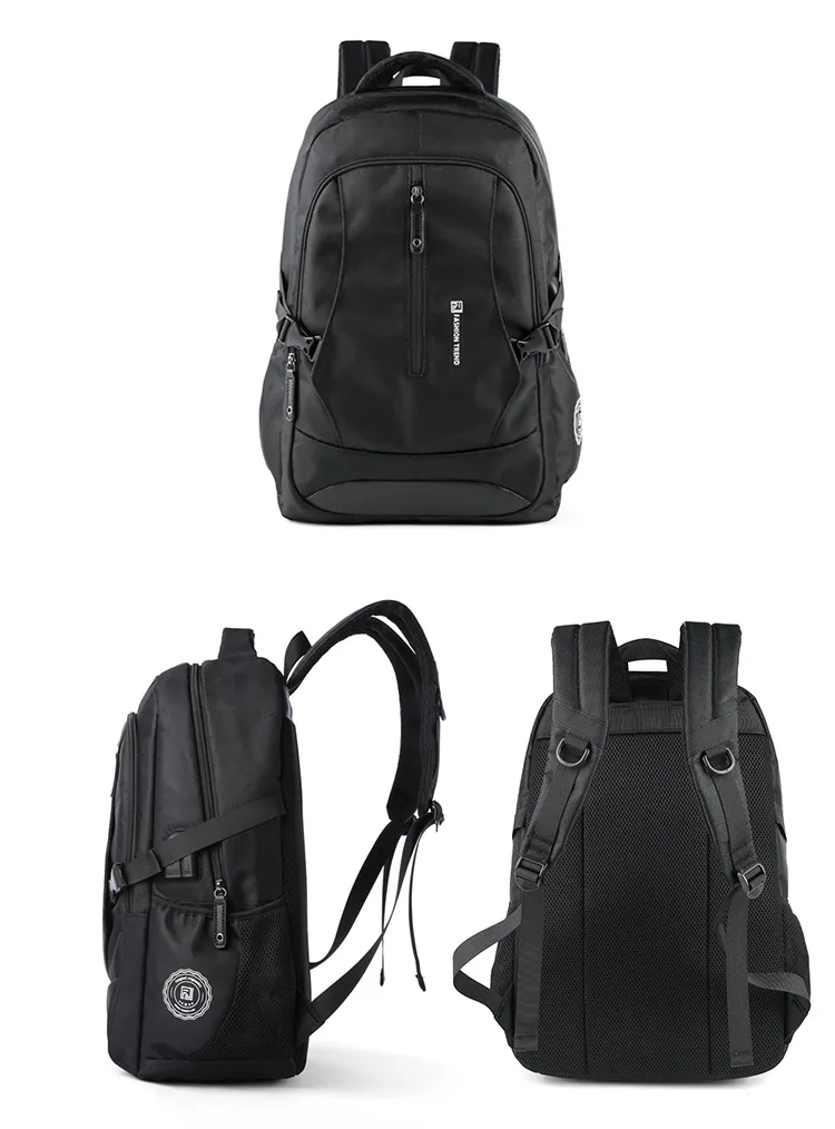 Custom Zipper Travel Backpack 17 Inches Waterproof Outdoor Laptop Backpack