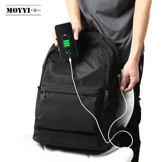 Wholesale Custom Waterproof Backpack School Bags with USB Charging Port
