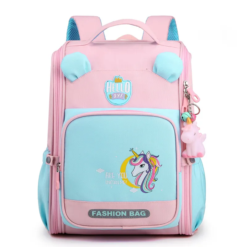 New Backpack for Elementary School Students in Grades 1-6 Boys and Girls Lightweight Spine Protection Space Backpack