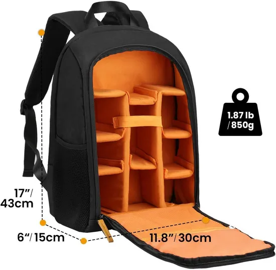Factory Customized Photography Backpack Large Capacity SLR Outdoor Backpack Camera Backpack