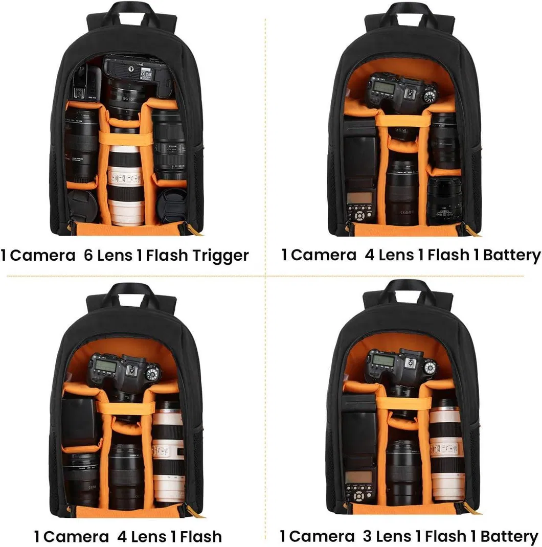 Factory Customized Photography Backpack Large Capacity SLR Outdoor Backpack Camera Backpack