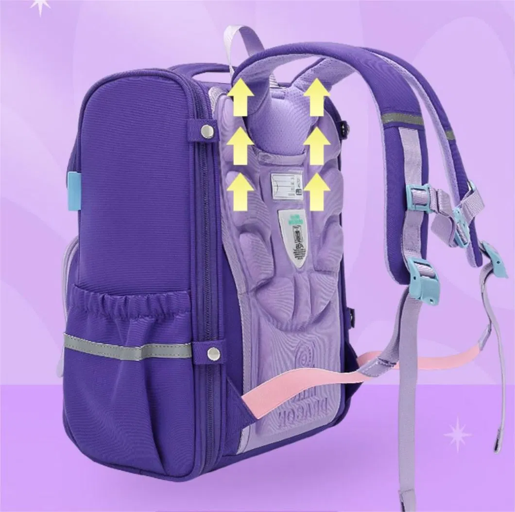 Primary School Student Backpack Protection and Load Reduction for Boys and Girls with Large Capacity and Lightweight Children&prime;s Book Backpack