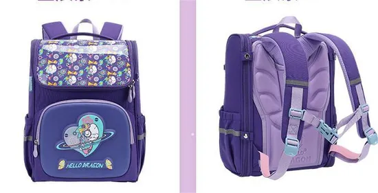 Primary School Student Backpack Protection and Load Reduction for Boys and Girls with Large Capacity and Lightweight Children′s Book Backpack