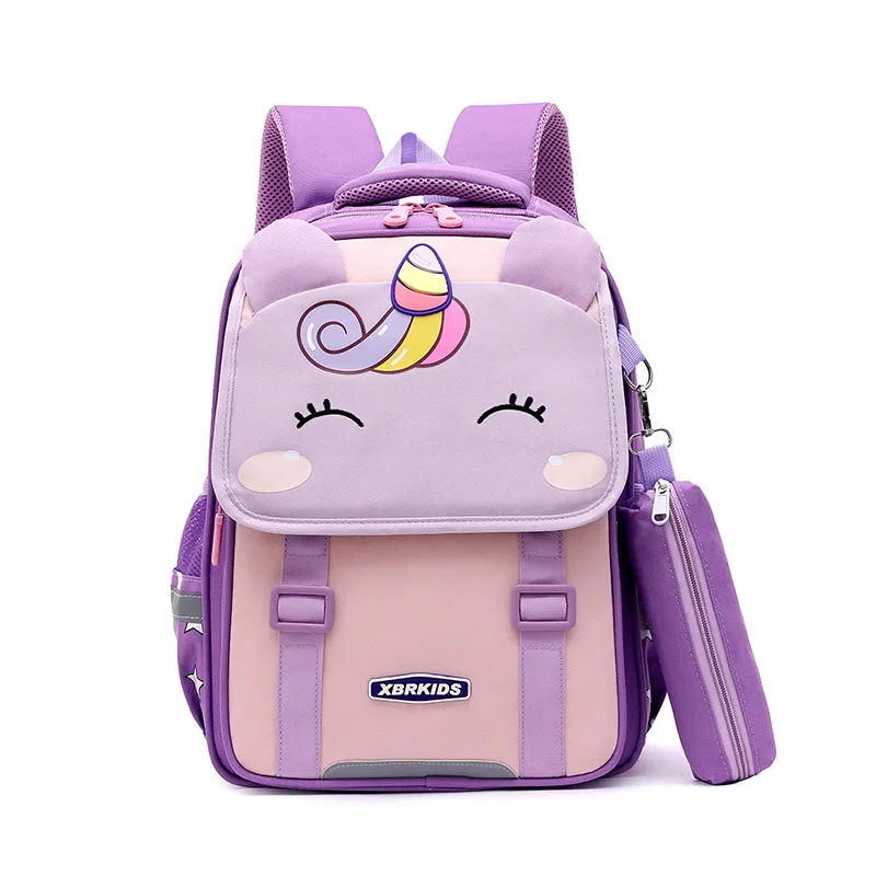 New Primary School Backpack for Boys and Girls with Reduced Load 2ND to 5th Grade Large Capacity Backpack
